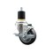 Service Caster 3.5'' Thermoplastic Rubber Swivel 1-7/8'' Expanding Stem Caster with Brake SCC-EX20S3514-TPRB-TLB-178 - alternate 1